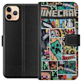 Pikkukuva 1 / 3: Apple iPhone 11 Pro Max Lompakkokotelo Minecraft Taide