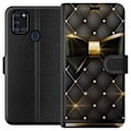 Miniatyrbillede 1 af 3: Samsung Galaxy A21s Tegnebogsetui Guldrosen
