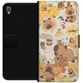 Pikkukuva 1 / 3: Sony Xperia Z3 Lompakkokotelo Kawaii capybara mobilskal med gulliga djurmotiv