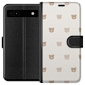 Pikkukuva 1 / 3: Google Pixel 6a Lompakkokotelo Teddy-tausta - söpöt teddykar