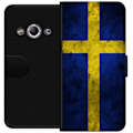 Miniatyrbillede 1 af 3: Samsung Galaxy Xcover 3 Tegnebogsetui Sverige Flag