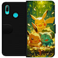Miniatyrbild 1 av 3: Huawei P smart 2019 Plånboksfodral Pixelmonster spelstil – färgstark design för retroälskande gamers