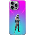 Miniatyrbillede 1 af 3: Apple iPhone 16 Pro Max Gennemsigtig cover sort ridder fortnit