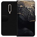 Miniatyrbillede 1 af 3: OnePlus 7 Pro Tegnebogsetui Sort guld abstrakt
