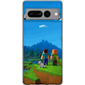 Miniatyrbild 1 av 3: Google Pixel 7 Pro Genomskinligt Skal Minecraft Key Art