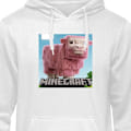 Miniatyrbilde 1 av 3: Hettegenser for Voksen | Komfortabel Hettegenser A Minecraft Movie hvit S