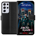 Pikkukuva 1 / 3: Samsung Galaxy S21 Ultra 5G Lompakkokotelo Squid Game Kausi 3 TV-sarjan hahmot Suositut TV-sarja Motiivit Ikoni Jännitys Draama Aasialainen suunnitte