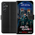 Miniatyrbild 1 av 3: Samsung Galaxy A05s Plånboksfodral Squid Game Säsong 3 Seriefigurer Populärt TV Serie Motiv Ikoner Spänning Drama Asiatisk Design Trend