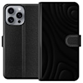 Miniatyrbillede 1 af 3: Apple iPhone 16 Pro Max Tegnebogsetui Sorte Bølger