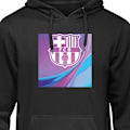 Miniatyrbild 1 av 8: Barn-Hoodie | Mjuk Huvtröja för Barn FC Barcelona svart 12-13 År