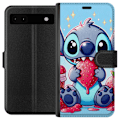 Pikkukuva 1 / 3: Google Pixel 6a Lompakkokotelo Strawberry Stitch
