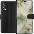 Kompatibel Tegnebogsetui til OnePlus Nord 2 5G Salviamarmor grøn