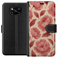 Miniatyrbillede 1 af 3: Xiaomi Poco X3 NFC Tegnebogsetui Roseblomst