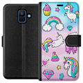 Miniatyrbillede 1 af 3: Samsung Galaxy A6 (2018) Tegnebogsetui Unicorn