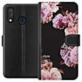 Miniatyrbillede 1 af 3: Samsung Galaxy A40 Tegnebogsetui Blomster