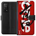Pikkukuva 1 / 3: Xiaomi Mi 10T 5G Lompakkokotelo Supreme Punainen Graffiti Katupukeutuminen Suunnittelu Muotikuvake Trendikäs Graffiti Kuviointi Suosittu Urbaani Katu