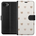 Pikkukuva 1 / 3: Apple iPhone 16e Lompakkokotelo Teddy-tausta - söpöt teddyka