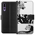 Miniatyrbillede 1 af 3: Huawei P20 Pro Tegnebogsetui Leopard Faces