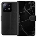Miniatyrbillede 1 af 3: Xiaomi 13 Pro Tegnebogsetui Sort marmor