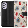 Miniatyrbillede 1 af 3: Samsung Galaxy A52s 5G Tegnebogsetui Bær & Blomster - mønste