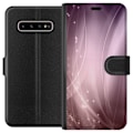 Miniatyrbillede 1 af 3: Samsung Galaxy S10+ Tegnebogsetui Lavendelstøv