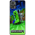 Pikkukuva 1 / 3: Motorola Moto E22i Läpinäkyvä kuori Minecraft Creeper mobilskal i klassisk grön pixelstil