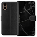 Miniatyrbillede 1 af 3: Apple iPhone XS Max Tegnebogsetui Sort marmor