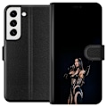 Miniatyrbillede 1 af 3: Samsung Galaxy S22+ 5G Tegnebogsetui Dua Lipa – Pop Star Aes