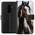Pikkukuva 1 / 3: Samsung Galaxy S9+ Lompakkokotelo Hevonen Eläimet Aihe Graafinen Suunnittelu Luonto Vahva Aihe Suosittu Taide Eläinten Teema Ratsastus