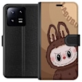 Miniatyrbillede 1 af 3: Xiaomi 13 Pro Tegnebogsetui Labubu Skyde Sød - Hvid og Blå D