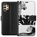 Pikkukuva 1 / 3: Samsung Galaxy A13 Lompakkokotelo Leopard Faces