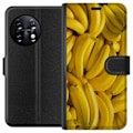 Miniatyrbillede 1 af 3: OnePlus 11 Tegnebogsetui Banan mønster