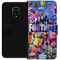 Pikkukuva 1 / 3: Xiaomi Redmi Note 9 Pro Lompakkokotelo Fortnite Hahmot Peliteema Ikonit Peli Suunnittelu Suosittu Taistelurojalainen Lapset Pelihahmojen Teema