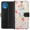 Miniatyrbillede 1 af 3: Motorola Edge S Tegnebogsetui Blomster