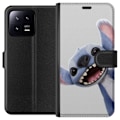 Miniatyrbillede 1 af 3: Xiaomi 13 Tegnebogsetui Stitch i fart - Kawaii-design til fans & børn