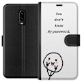 Miniatyrbillede 1 af 3: OnePlus 6T Tegnebogsetui Du Kender Ikke Mit Adgangskode