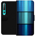 Miniatyrbillede 1 af 3: Xiaomi Mi 10 5G Tegnebogsetui Blå Metallic Striber