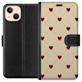 Miniatyrbild 1 av 3: Apple iPhone 13 mini Plånboksfodral Heart Grid