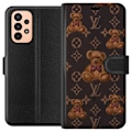 Miniatyrbillede 1 af 3: Samsung Galaxy A23 Tegnebogsetui Louis Vuitton Teddybjørn Mønster Luksus Mode Design Populært Motiv Mode Trend Luksuriøse Accessories