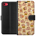 Miniatyrbillede 1 af 3: Apple iPhone 8 Tegnebogsetui Kawaii capybara mobilcover med flere søde figurer