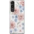 Pikkukuva 1 / 3: Sony Xperia 10 VI Läpinäkyvä kuori Romanttiset kukat