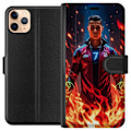 Miniatyrbillede 1 af 3: Apple iPhone 11 Pro Max Tegnebogsetui Ronaldo Inferno - fodboldhelt i flammer