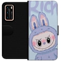 Miniatyrbillede 1 af 3: Huawei P40 Tegnebogsetui Blå Kanin Labubu
