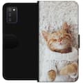 Kompatibelt Lommeboketui til Samsung Galaxy A03s Kitty Genser