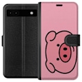 Pikkukuva 1 / 3: Google Pixel 6a Lompakkokotelo Kawaii Piggy