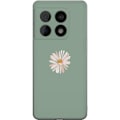 Pikkukuva 1 / 3: OnePlus 10 Pro Läpinäkyvä kuori Vihreä Minimalikukka - tyylikäs kukka vihreällä taustalla