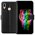 Miniatyrbillede 1 af 3: Huawei P20 lite Tegnebogsetui Neon Tigeren