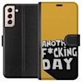 Pikkukuva 1 / 3: Samsung Galaxy S21 Lompakkokotelo Another Day Tekstimotiivi Huumori Katumuoti Graafinen Rohkea Tyyli Suosittu Elämäntapa Kaupunkimuoti Design