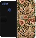 Kompatibel Tegnebogsetui til Huawei P smart Brune leopardroser brun