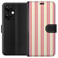 Kompatibel Tegnebogsetui til OnePlus Nord CE 3 Lite Lyserøde sorbetstriber pink